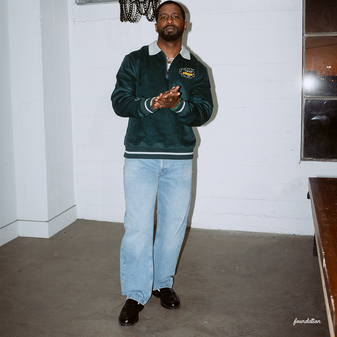 FOUNDATION QUARTER - ZIP CORDUROY FLEECE